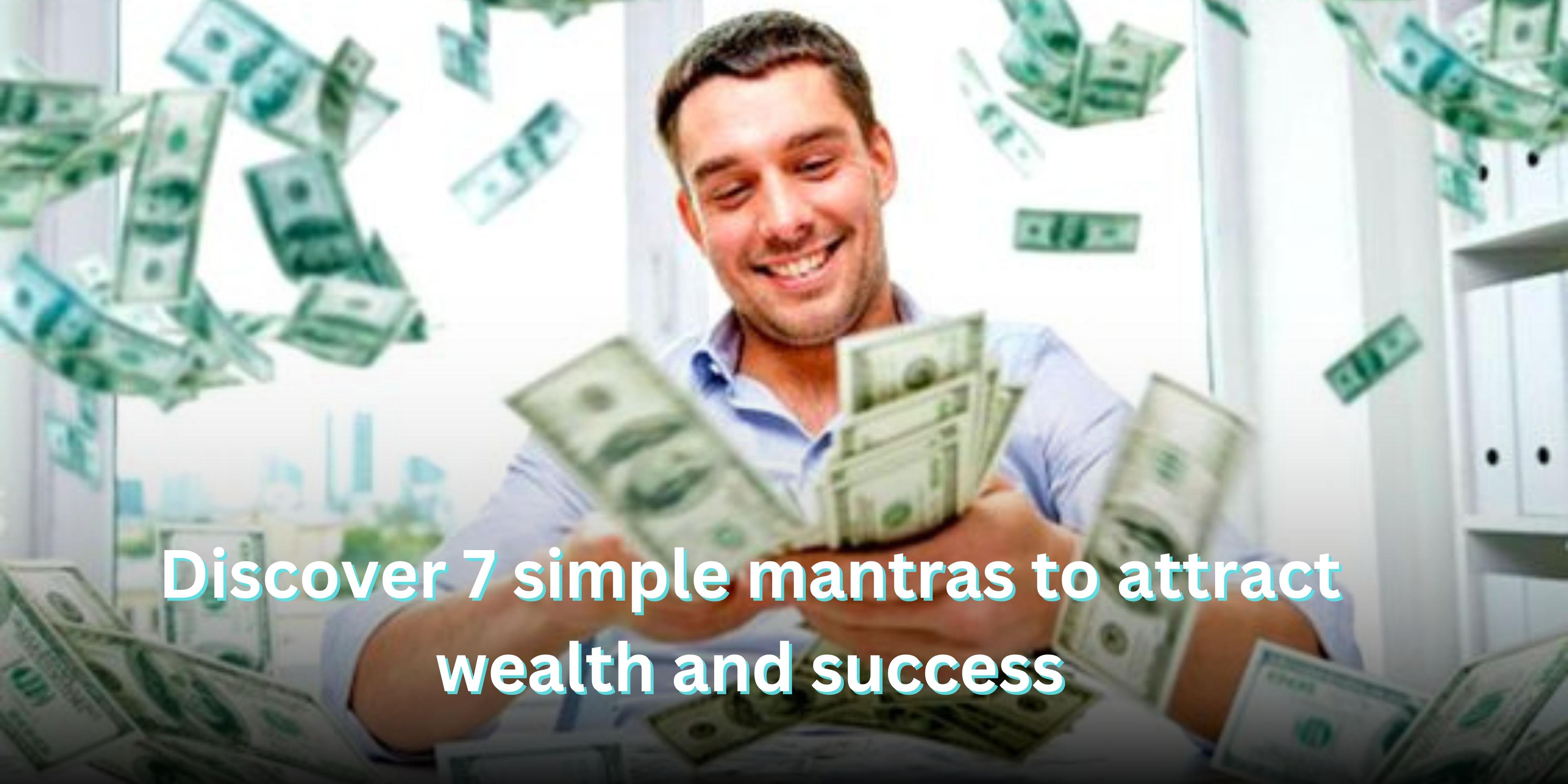 Discover 7 simple mantras to attract wealth and success