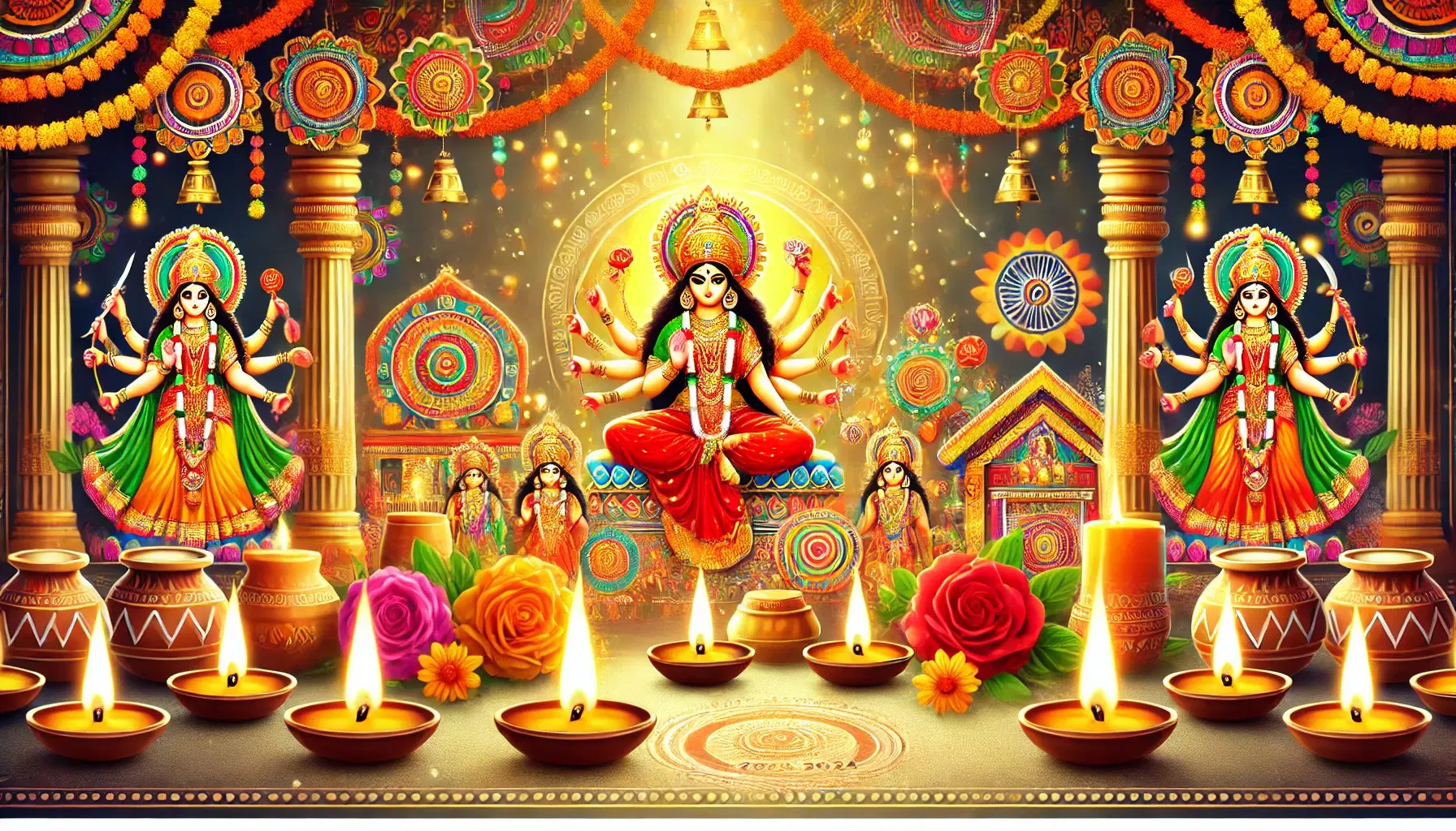 Navratri 2024 durga puja kanya poojan