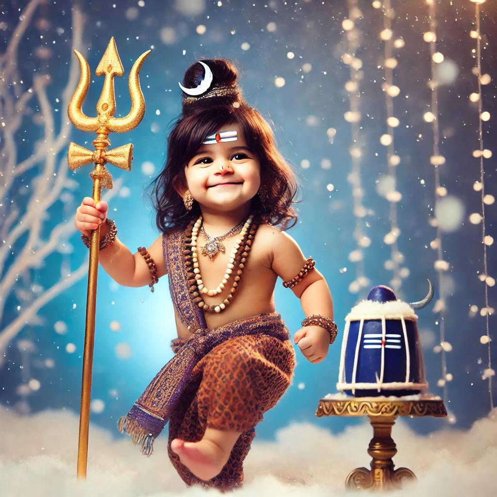 baby lord shiva cute image