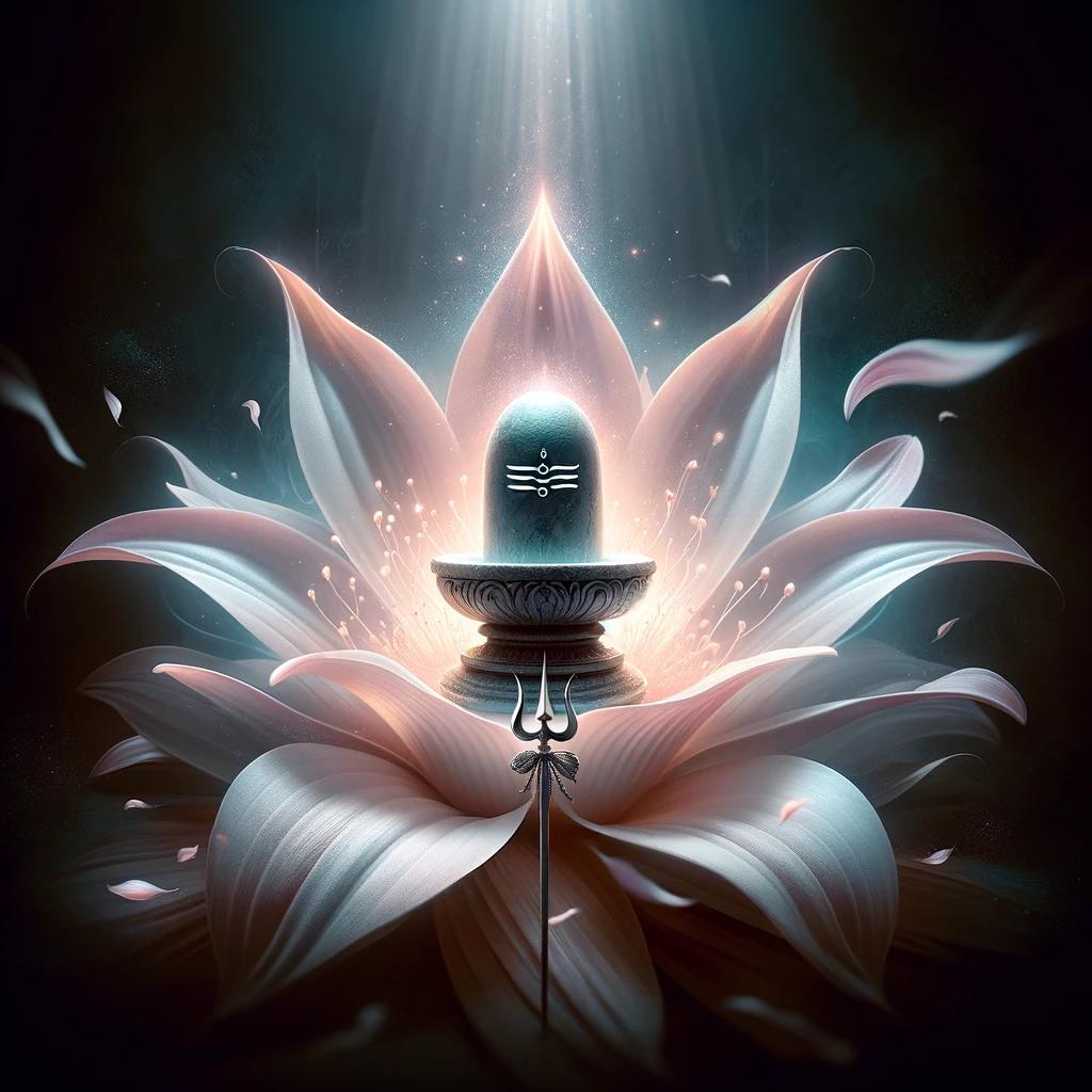 black-background-shivling-image