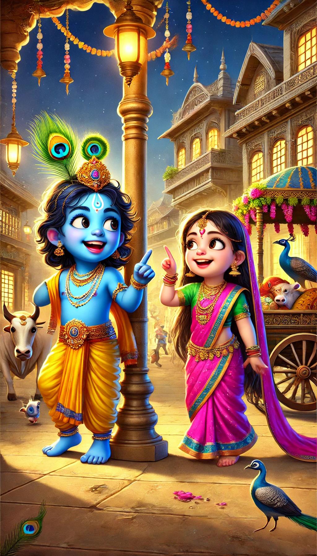 krishna-radha-enjoye-