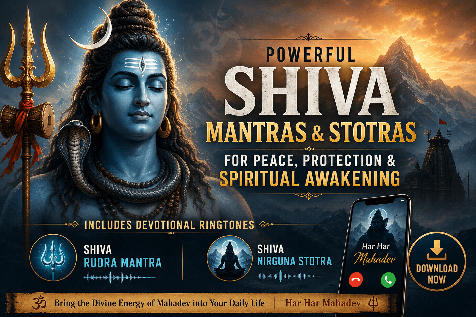 Shiva Mantras & Stotras with Free Shiva Ringtones Download